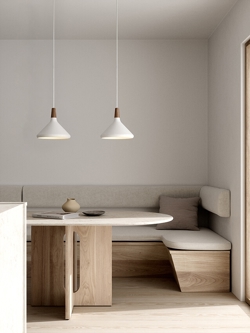 Nori 27 Pendelleuchte, weiß